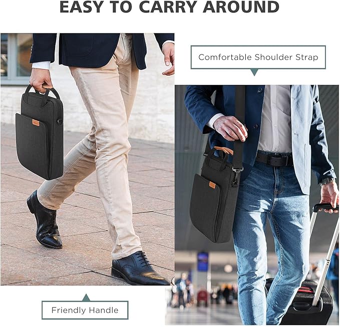 NIDOO Tablet Bag 10 inch Laptop Carrying Case 11 inch Shoulder Computer Sleeve for 11" iPad Air M3 M2/ 11" iPad 2025/ iPad Pro M4 M2/ 10.9" iPad Air Gen 4 5/10.6" Lenovo 10.5" Samsung with Handle
