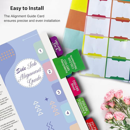 Index Tabs for AAPC Version HCPCS Level II 2025, Upgraded Complete Book Tabs Set (Book not Included), Color-Coded Tabs for Every Chapter with Code Ranges, Laminated & Waterproof & Repositionable