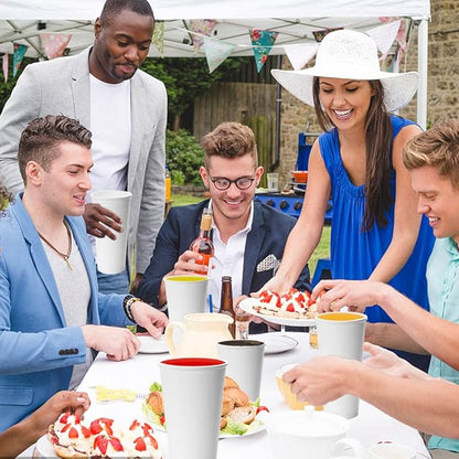 Lamosi 300 Pack Paper Cups 8 oz, Disposable Coffee Cups, Paper Coffee Cups 8 oz, White Hot/Cold Beverage Drinking Cup for Water Juice or Tea, Office Party Home Travel