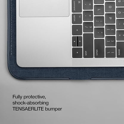 Incase ICON Sleeve with Woolenex - MacBook Pro 14 inch Case - 2024, 2023, 2022, 2021, M4, M3, M2, M1 - Fitted MacBook Case, Laptop Sleeve, Hard Cover, Durable, Lightweight - Heather Navy