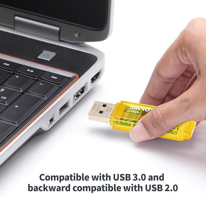 INLAND Micro Center Super Speed 128GB USB 3.0/USB3.1 Gen1 Flash Drive Gum Size Memory Stick Thumb Drive Data Storage Jump Drive