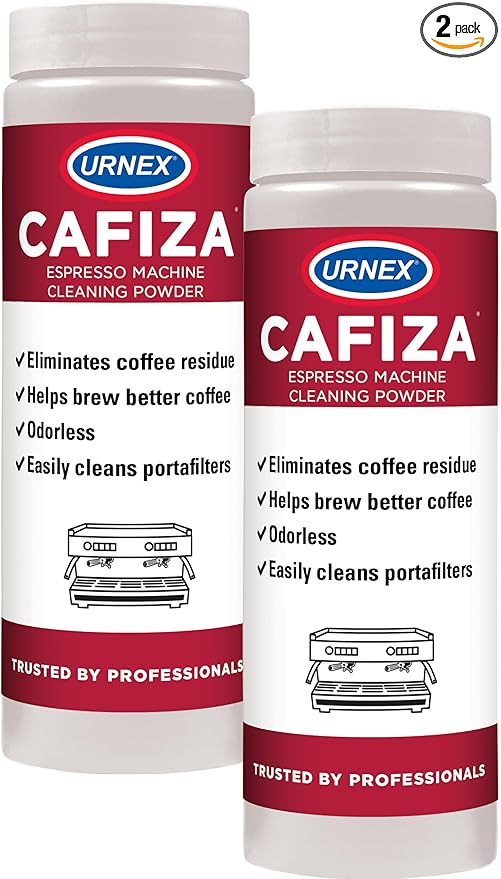 Urnex Cafiza Professional Espresso Machine Cleaning Powder 566 grams (2 Pack) - Made in USA