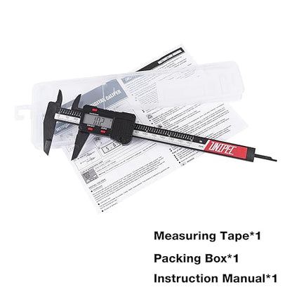 6 inch Digital Caliper Micrometer,ABS Body for Accurate Measurements with LCD Screen, Auto-Off Feature, Inch and Millimeter Conversion