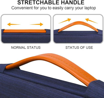 Lacdo 360° Protective 16 Inch Laptop Sleeve Case for 16 Inch HP Lenovo ASUS Acer Dell Laptop/HP Pavilion Envy/Lenovo ThinkPad IdeaPad/Acer Swift/ASUS Vivobook/Dell Computer Bag, Blue