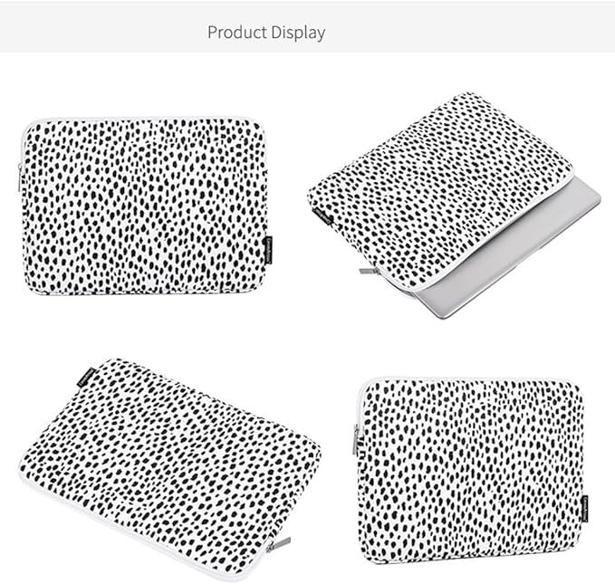 Laptop Sleeve 14 Inch,Waterproof Protective Notebook Case Briefcase Carrying Bag Compatible with MacBook,Acer,Asus, Dell,Lenovo,Microsoft,HP Laptop Cover (Cow, 14 inch)