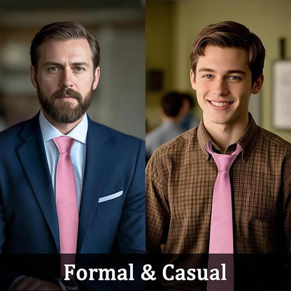Solid Color Ties for Men 3.15" Mens Tie Classic Formal Neck Ties Mens Neckties for Men Business Wedding Casual