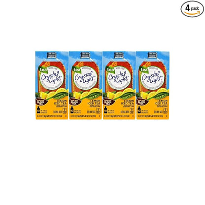 Crystal Light On The Go Sticks - 20oz Water Bottle Size - 30ct Boxes (Pack of 4) - Iced Tea