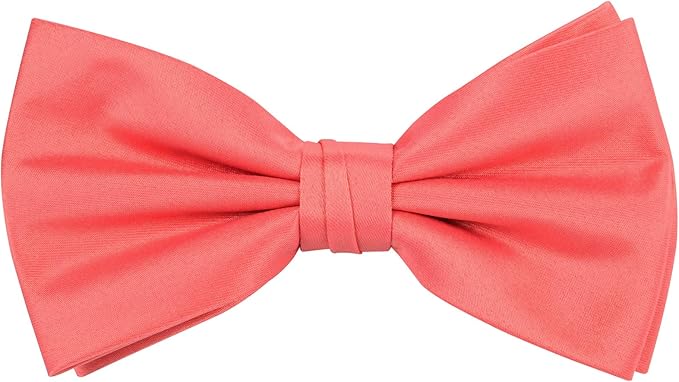 TIE G 5pcs Tie Set in WHITE OR BLACK GIFT BOX: Solid Color Necktie, Satin Bow Tie, Pocket Square, Lapel, Cuff Links