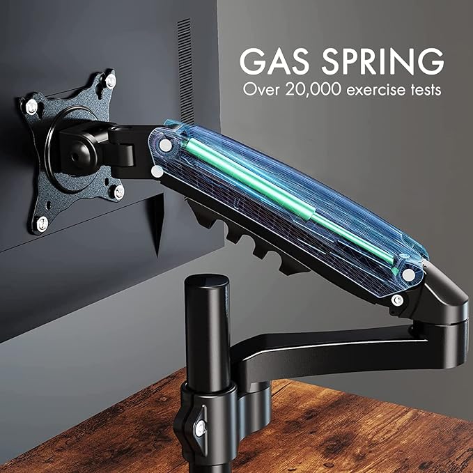 Spring LCD Monitor Arm with USB and Multimedia Ports