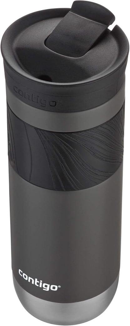 Contigo Byron Vacuum-Insulated Stainless Steel Travel Mug with Leak-Proof Lid, Reusable Coffee Cup or Water Bottle, BPA-Free, 20oz 2-Pack in Sake & Blue Corn Perfect for Hot and Cold Beverages