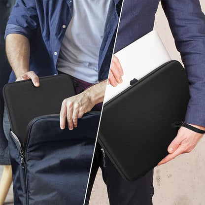 FINPAC Hard Laptop Sleeve Case for 15.3 inch MacBook Air M4 M3 M2 2025 2024, 16.2 inch MacBook Pro M4/M3/M2/M1 Pro/Max A2991 A2780 A2485 A2141, Waterproof Case for Surface Laptop/Book, Black