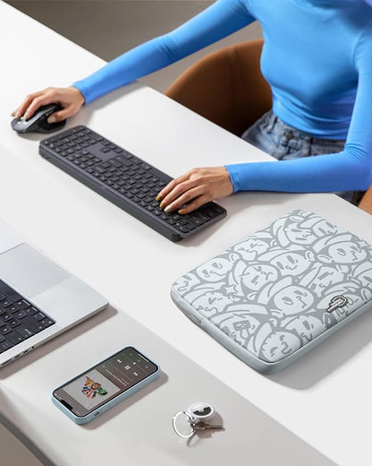 tomtoc 360 Protective Laptop Sleeve for 14-inch MacBook Pro M5/M4/M3/M2/M1 Pro/Max A3434 A3112 A3401 A3185 A2992 A2918 2025-2021, Water-Resistant Case Bag with Accessory Pocket for 13.8 Surface Laptop