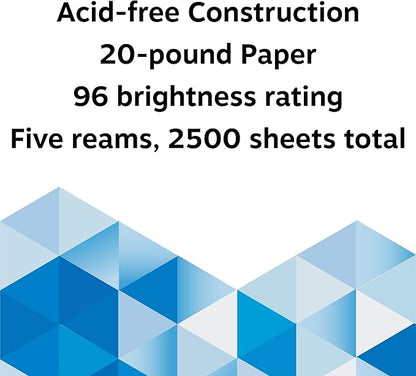 Staples Inkjet Paper – 11” x 17” Multipurpose Paper, 1 Carton of 5 Reams for 2,500 Total Sheets, 20 lbs, 96 Bright Paper – FSC and Rainforest Alliance Certified, Acid-Free
