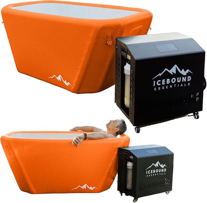 Ice Bath with Water Chiller - 1HP Efficient Hot and Cold Water Chiller for Ice Bath - Premium Ice Bath Tub with Chiller - WiFi - Filter - Ozone/UV - Cold Plunge with Water Chiller