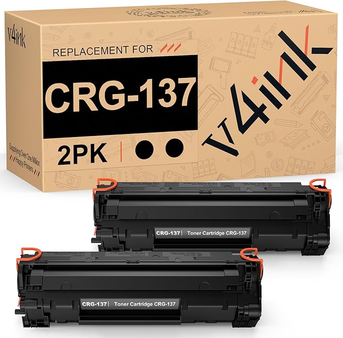 v4ink 2PK Compatible CRG137 Toner Cartridge Replacement for Canon 137 Toner Cartridge Black Ink for Canon ImageClass D570 MF232W MF236N MF242DW MF244DW LBP151DW MF210 MF220 MF230 MF231 MF240 Printer
