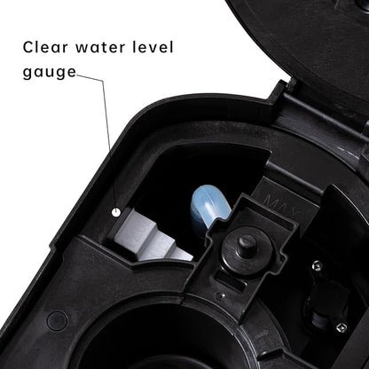 Single Serve K Cup Coffee Maker 2 in 1Machine,6 to 14 0z Brew Sizes,Auto Shut Off& Reusable Filter,Use Coffee Capsule&GroundCoffee&Loose Leaf Tea,Iced Coffee,Black
