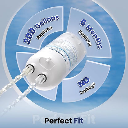 W10295370A Refrigerator Water Filter Compatible with EDR1RXD1, Everydrop® Filter 1, EDR1RXD1B, WHR1RXD1, KAD1RXD1, 46-9081, 46-9930, P5WB2L, P8RFWB2L, 1Pack