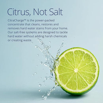 NuvoH2O 2-Stage Citrus, Salt-Free Water Filter System + Water Softener and Carbon Filter – Healthy & Pure Water – Removes Hard Water Build Up (Home Duo System)