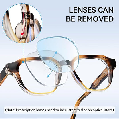 Dollger Blue Light Glasses for Women Men Computer Glasses Square Blue Light Blocking Glasses