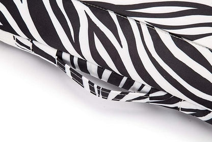 Kinmac 360 Degree Protective Laptop Sleeve Case Bag with Handle for MacBook Air 15 inch and 15 inch-15.6 inch HP Lenovo Dell ASUS Acer Notebook Computer (Zebra)
