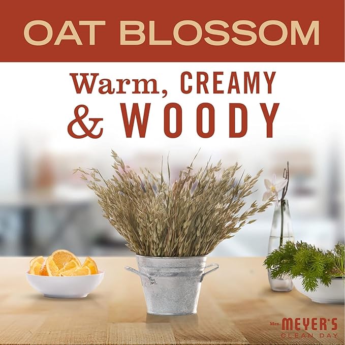 MRS. MEYER'S CLEAN DAY Hand Lotion for Dry Hands, Non-Greasy Moisturizer Made with Essential Oils, Oat Blossom, 12 oz Bottles, Pack of 3