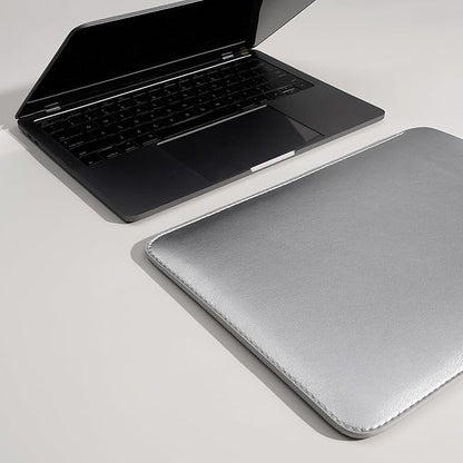Laptop Sleeve 13 Inch Compatible with 2024 MacBook Air 13 A3113 M3 A2686 M2, New MacBook Pro 13 M2 M1 Color Silver