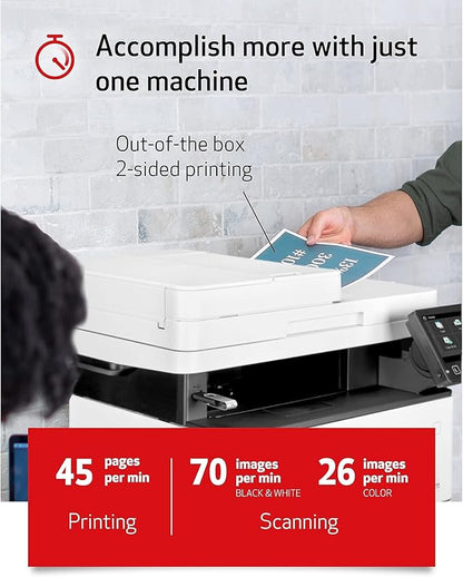 Canon imageCLASS D1650 - Monochrome Duplex Wireless Laser Printer, All-in-One With Scanner, Copier, Fax, Automatic Document Feeder, 3 Year Limited Warranty, 45 PPM, White