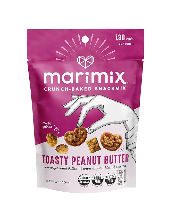 Marimix Mini Snack Mix - 6 pack (Mini Toasty Peanut Butter, 6 Pack)