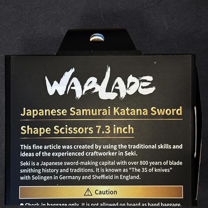 Japanese Samurai Katana Sword Shape Scissors 7.3 inch Made in JAPAN (Sanada Yukimura)