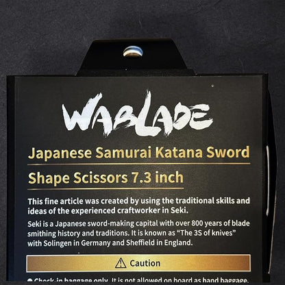 Japanese Samurai Katana Sword Shape Scissors 7.3 inch Made in JAPAN (Sanada Yukimura)