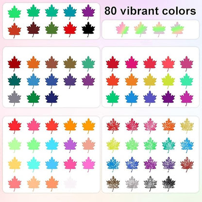 160 Pack Gel Pens for Adult Coloring Book, 80 Colors Gel Pens Colored with 80 Rifills, Glitter Gel Pens for Artists Drawing & Painting