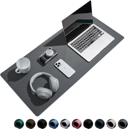 Waterproof Large Gaming Mouse Pad with Durable Stitched Edges, Non-Slip Rubber Base, Smooth Surface Mouse Mat Desk Pad for Home Office Gaming, 27.5"x11.8"x0.08", Dark Gray