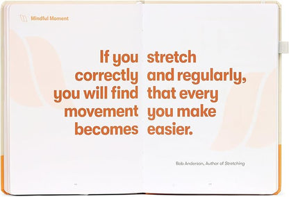 The Stretching Sidekick Journal by Habit Nest. Guided Stretching Routines to Keep You Flexible, Energized, and Live Comfortably. 66 Stretching Routines that only take 15-20 mins a day. Turn Motivation