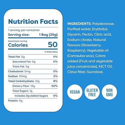 Kiss My Keto Sugar Free Gummies, Berry Bites 8-Pack – Satisfy Cravings while Staying in Ketosis – High Fiber, 7g Net Carbs, Non-GMO, Vegan, & Gluten-Free – Low-Calorie Vegan Candy