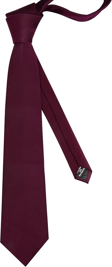 GUSLESON Classic New 3.15"（8cm） Men's Solid Color Necktie Wedding Business Tie + Gift Box