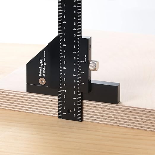 Scriber Gauge 37 Inch – Extra Long Measuring and Marking Ruler, Layout and Joinery Gauge, CNC Aluminum Square Tool for Woodworking, Carpentry, Framing, DIY Projects (New Version)
