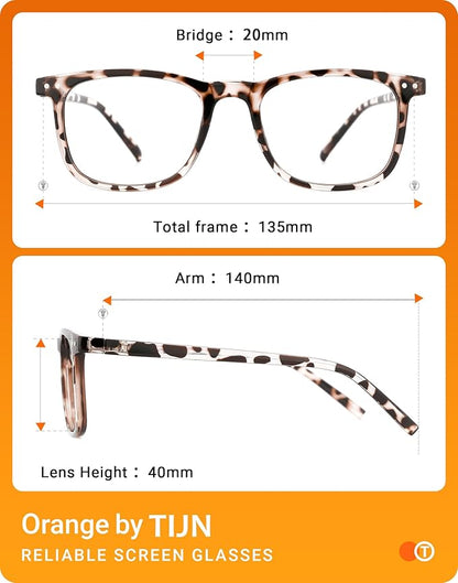 TIJN Sleep Glasses for 99% Blue Green Light Blocking Red Lens for Computer Gaming Screen Fatigue UV Protection