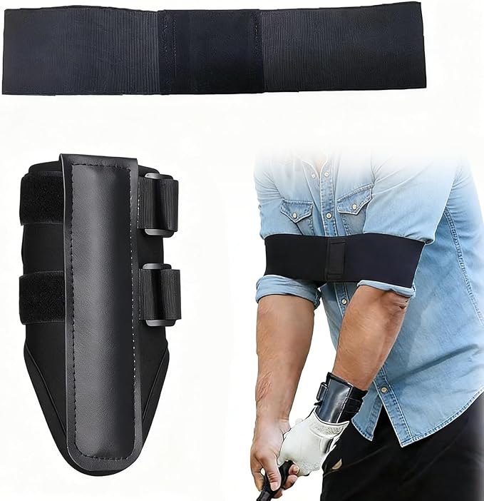 Golf Wrist Training Aid, 2 Pack Golf Swing Band and Golf Wrist Correction Trainer, Golf Grip Trainer for Beginners Arm Posture Correcting