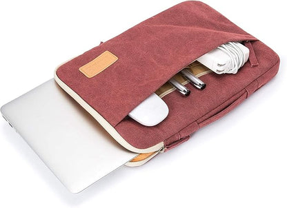 Kinmac 360° Protective Laptop Sleeve Case Bag Cover with Handle for MacBook Pro 16 inch,16 inch HP,Lenovo,Dell,ASUS,Acer Ultrabook and Business Laptop (Wine Red)