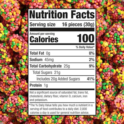 Gummy Clusters Rainbow, 2lb Pack of NerdsGummy Clusters Bulk, Perfect Gummy Candy Snack for Parties, Birthdays, Holidays, Gift Bags, Office Treats and Everyday Enjoyment