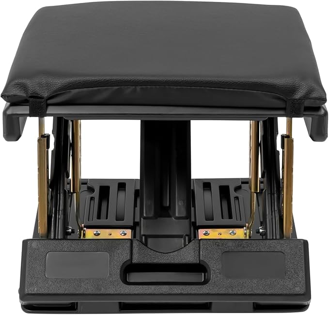 Adjustable Foot Rest for Under Desk at Work, Comfortable Footrest W/4-Level Height Adjustment, Ergonomic Leg Rest for Office Gaming Chair, Foot Stool W/Removable Soft Pad, Anti-Slip