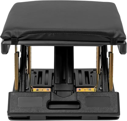 Adjustable Foot Rest for Under Desk at Work, Comfortable Footrest W/4-Level Height Adjustment, Ergonomic Leg Rest for Office Gaming Chair, Foot Stool W/Removable Soft Pad, Anti-Slip