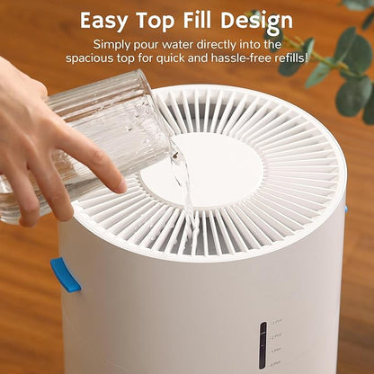 Airthereal 2-in-1 Air Purifier and Humidifier Combo for Large Room up to 1325 ft², 3-Stage Filters, Air Quality Monitor and Quiet Sleep Mode, Evaporative Humidifier with Auto Humidity Monitor, AEH300