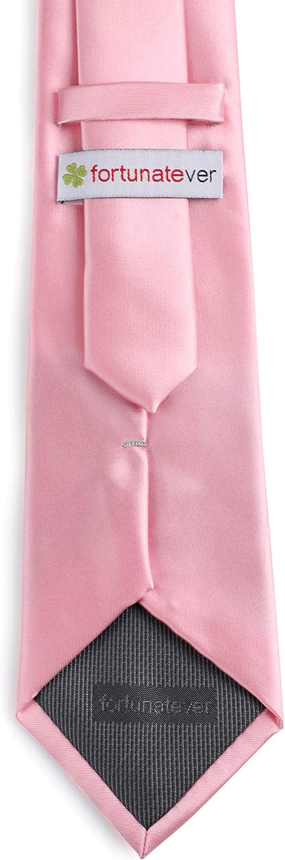 Mens Solid Satin Mens Tie With Hanky,Handmade Neckties For Men