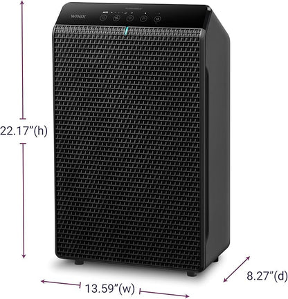 WINIX 5520 Air Purifier for Home Large Room Up to 1882 Ft² in 1 Hr With Air Quality Monitor, True HEPA, High Deodorization Carbon Filter and Auto Mode, Captures Pet Allergies, Smoke, Dust.
