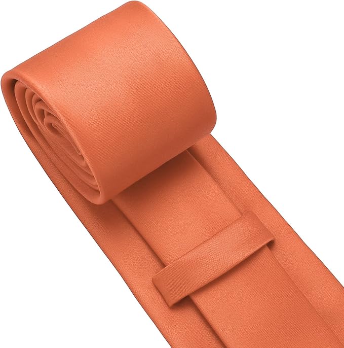 PenSee Men's Tie Set Solid Pure Color 3.15" (8CM) Classic Formal Plain Necktie and Pocket Square Set For Men