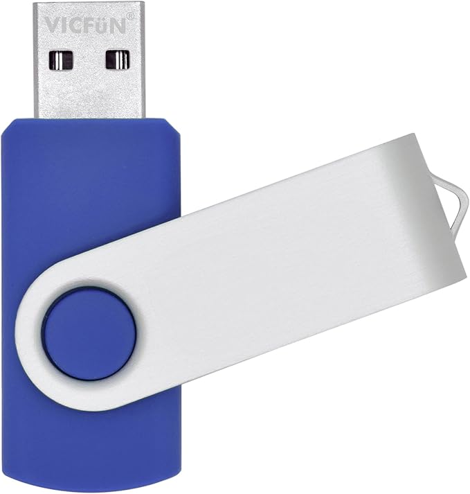 16GB USB Flash Drive 16G Flash Drive USB 2.0 Flash Memory Thumb Stick Swivel USB Drive 10pcs Blue