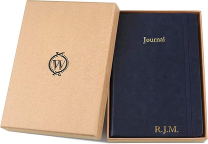 Wykeham's Executive 2026 Undated Daily Journal Planner – Customization Available (Personalized Royal Blue, 8.5"×5.5" - Undated)