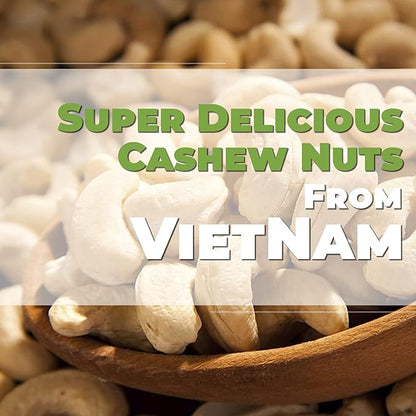 Hansia Roasted Cashew VEGAN, Dry Roasted Unsalted Superfood, Fresh, Healthy, Low Sodium Snacks, Rich of Protein & Natural Fiber, Protein, Vitamin and Iron (Roasted Cashew, 1 Pound (Pack of 1))
