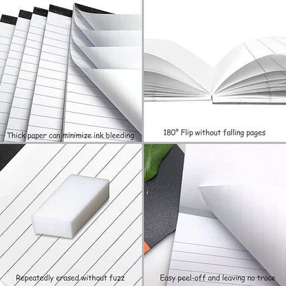 Notepads for Daily Planning and Organization of Work – 4 x 6-inches Ruled Pages – Thick Bright White Paper – 30 Pages – Note Pads Lined Papers – Pack of 6